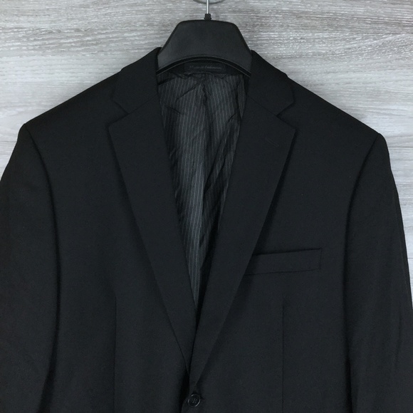 Calvin Klein Wool Black Suit Jacket - Picture 2 of 5